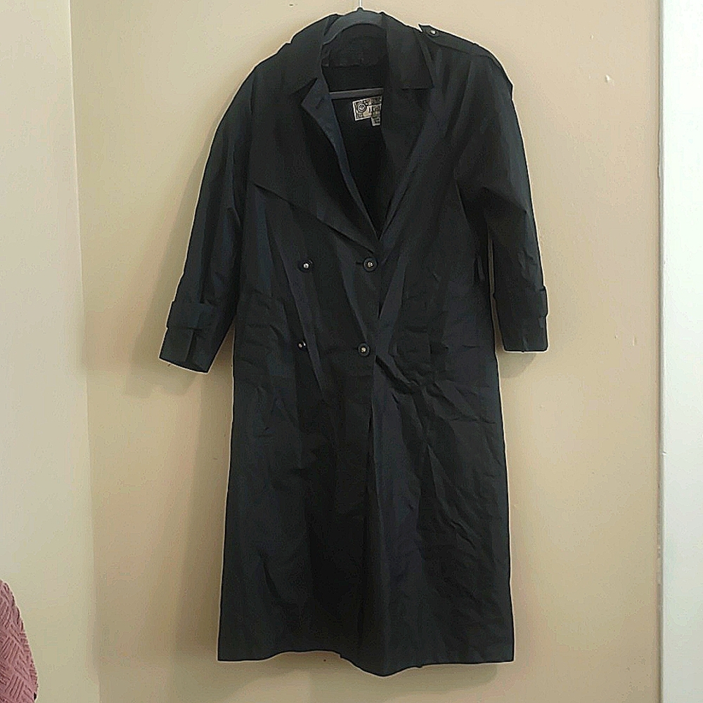 Vintage J.Gallery Petite trench coat size 7/8 No belt